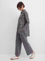 Рубашка в клетку с надписью на спине