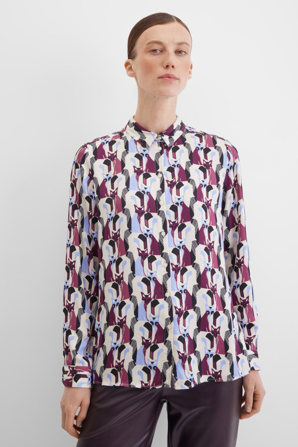 Блузка с длинным рукавом