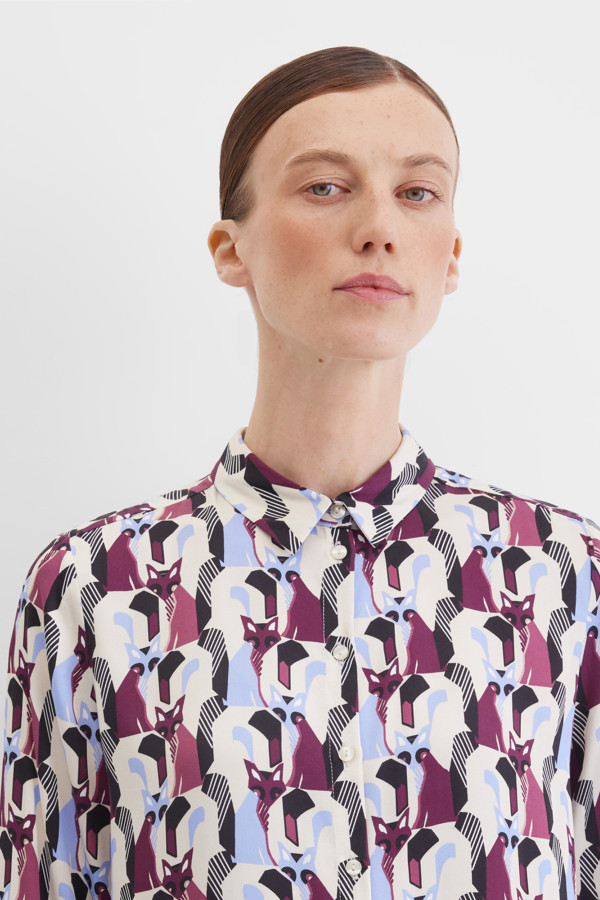 Блузка с длинным рукавом