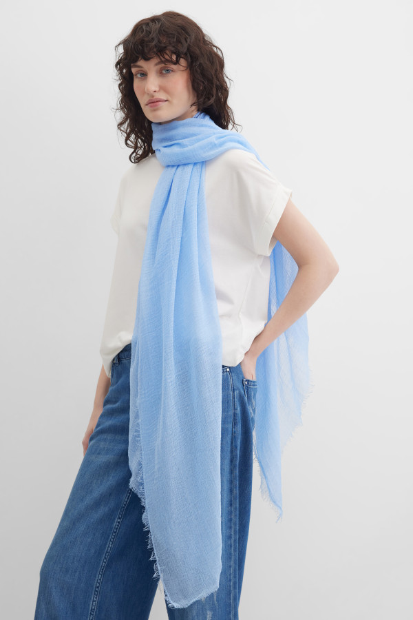 Шарф с бахромой