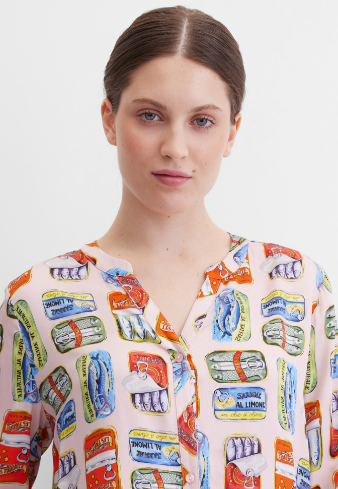 Блузка с длинным рукавом