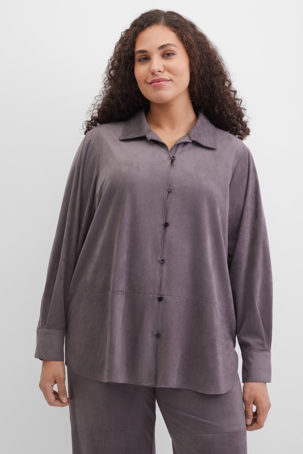 Рубашка из экозамши