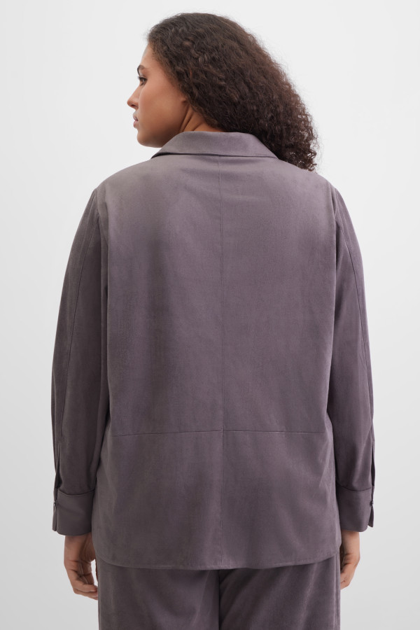 Рубашка из экозамши