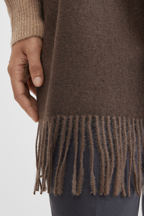 Шарф из шерсти с вискозой