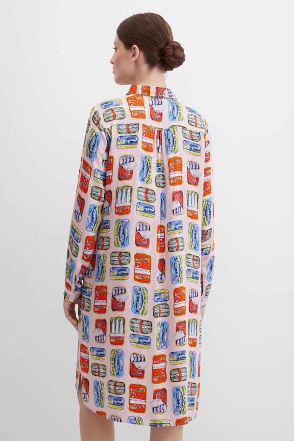 Платье-рубашка миди