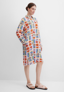 Платье-рубашка миди