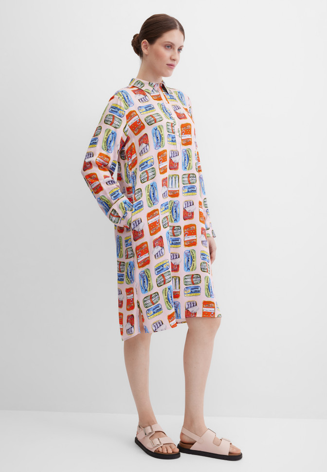 Платье-рубашка миди