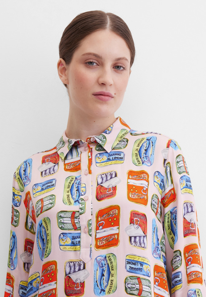 Платье-рубашка миди