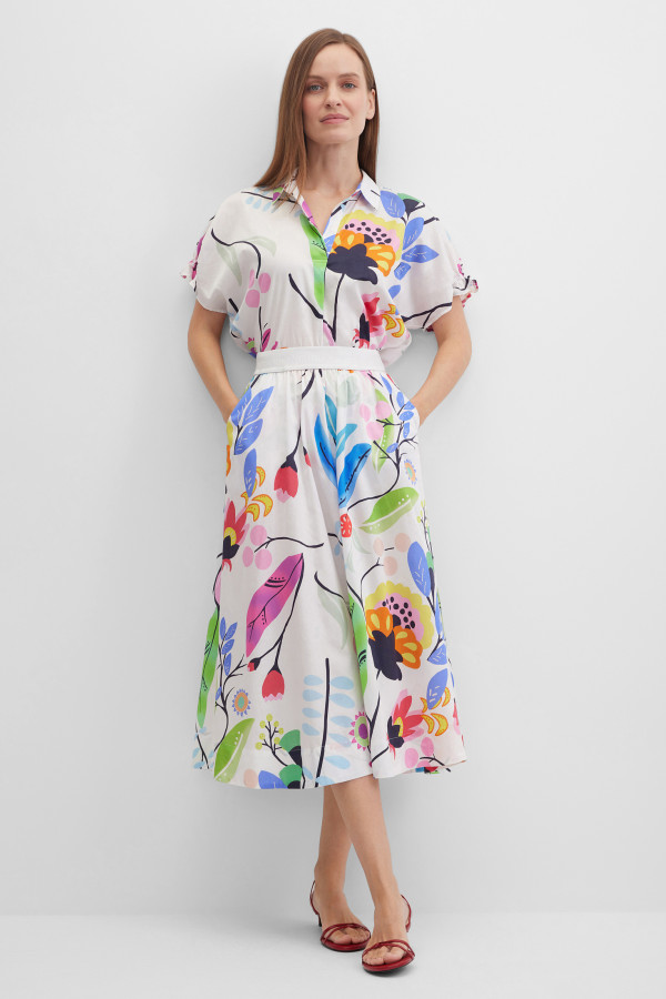 Юбка с цветочным принтом