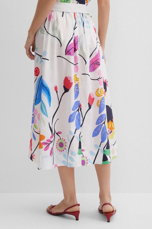 Юбка с цветочным принтом