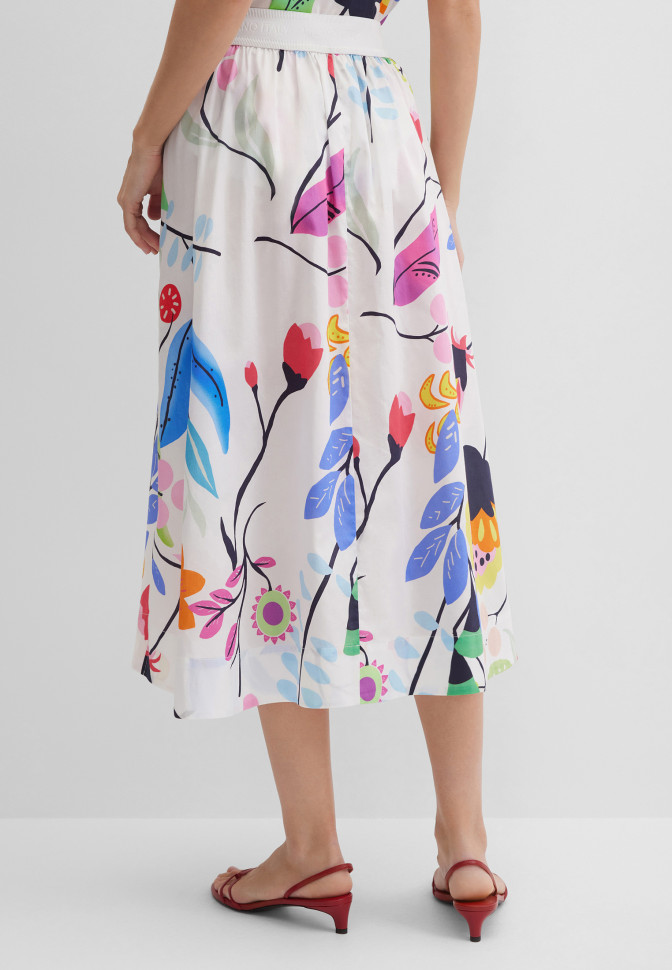 Юбка с цветочным принтом