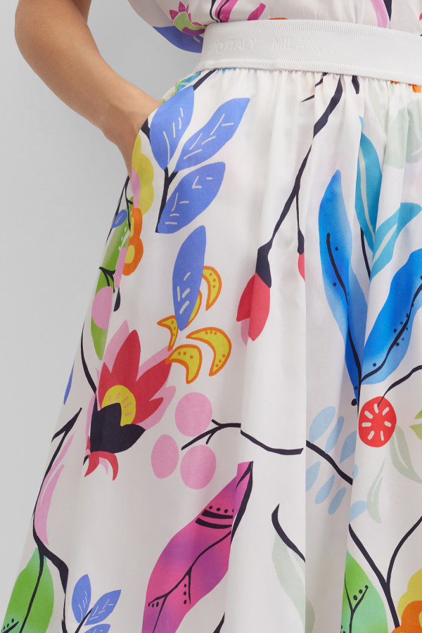 Юбка с цветочным принтом