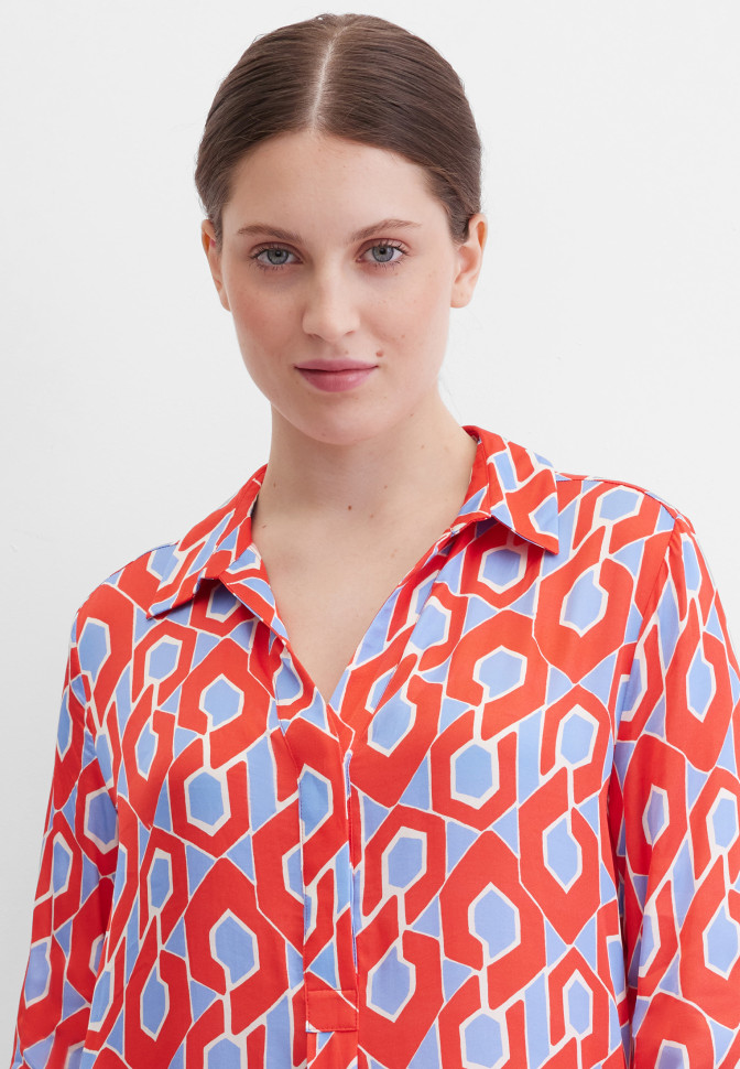 Платье-рубашка миди