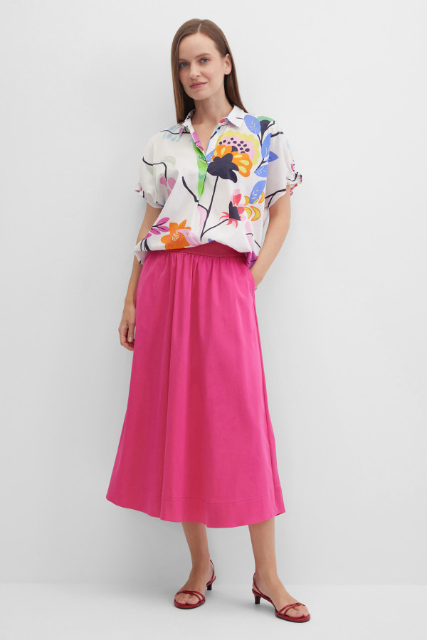 Рубашка из хлопка с принтом