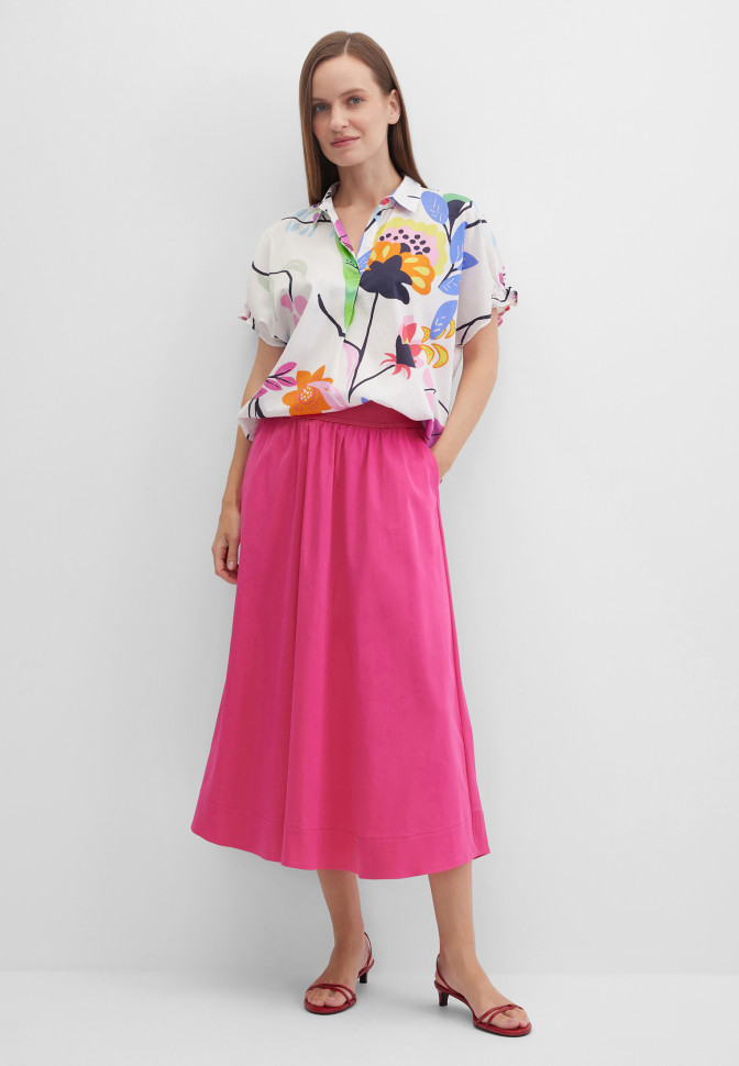 Рубашка из хлопка с принтом