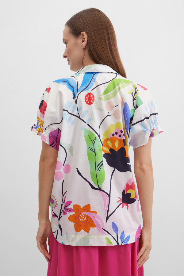 Рубашка из хлопка с принтом