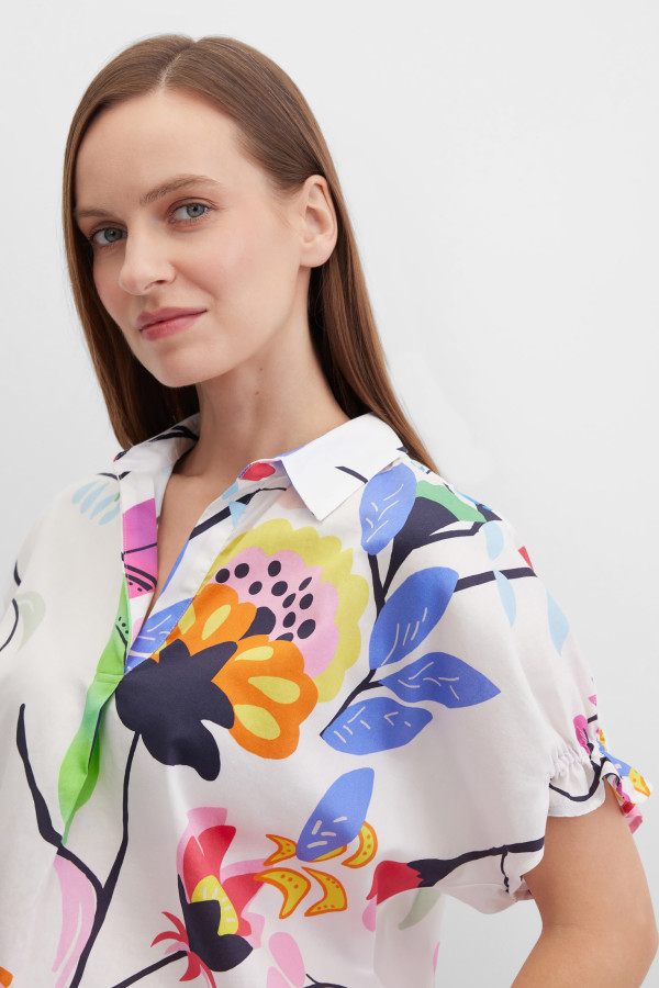 Рубашка из хлопка с принтом