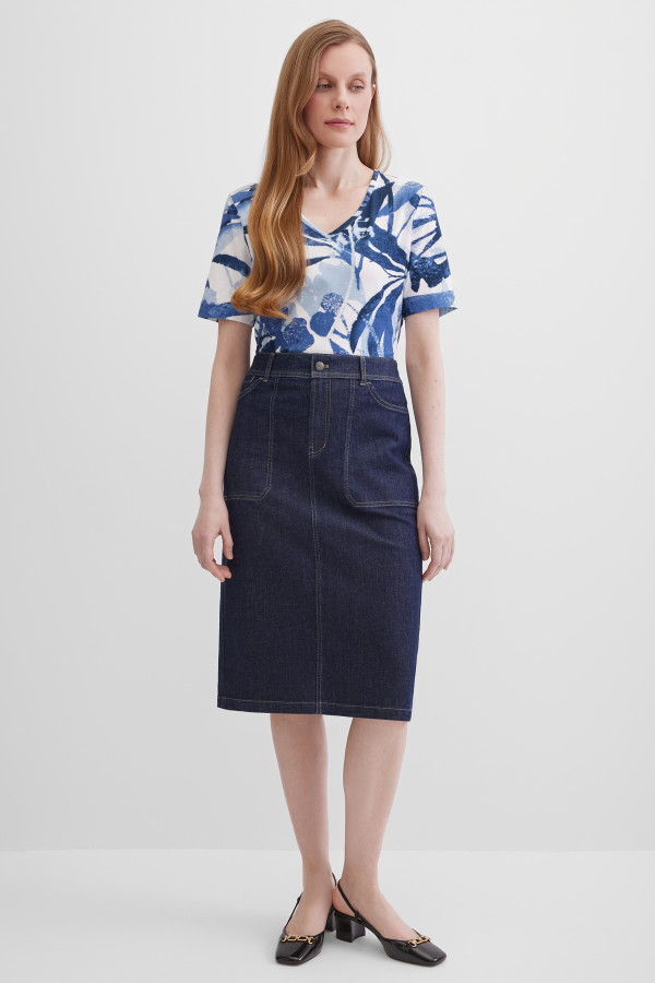 Юбка джинсовая