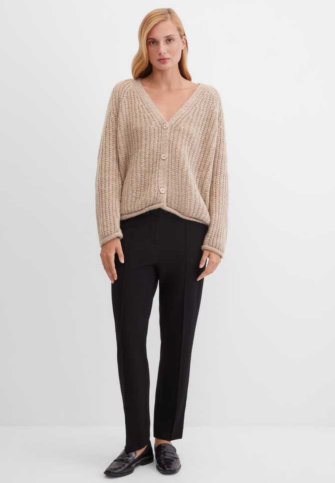 Кардиган крупной вязки