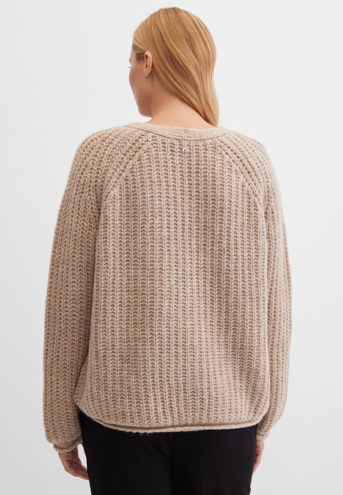 Кардиган крупной вязки