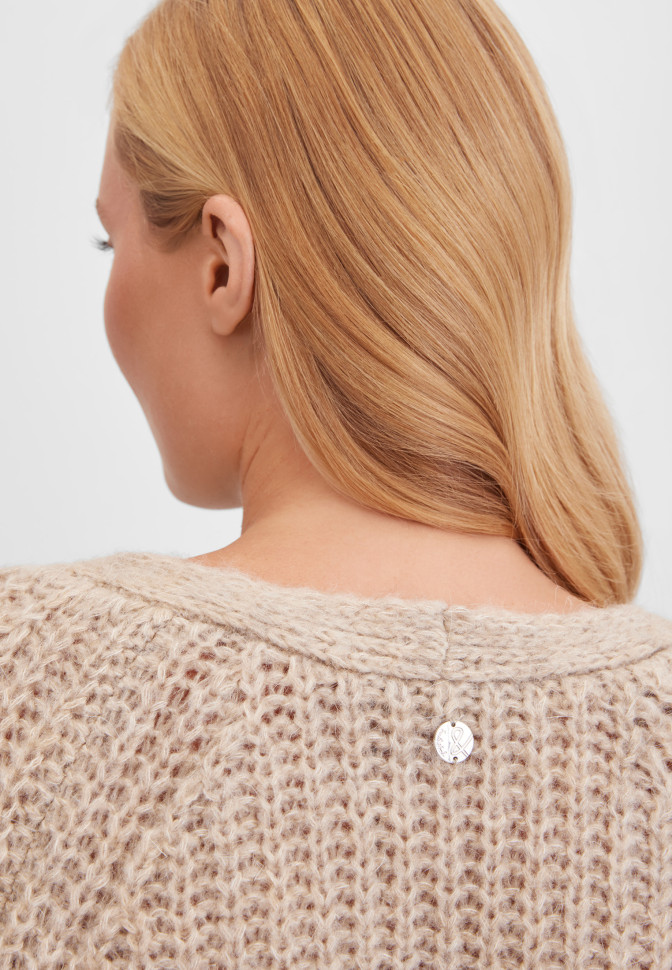 Кардиган крупной вязки