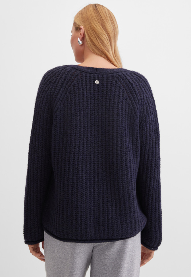 Кардиган крупной вязки