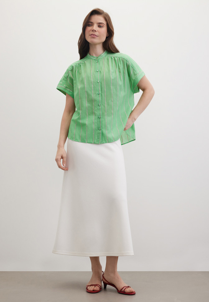 Рубашка в полоску из хлопка