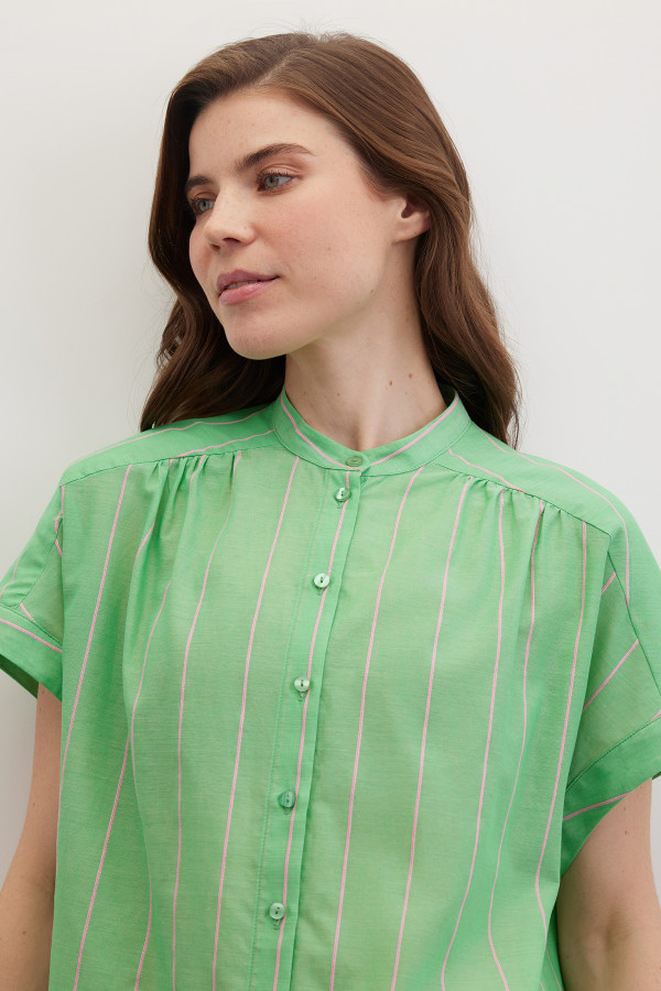Рубашка в полоску из хлопка