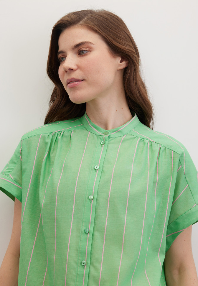 Рубашка в полоску из хлопка