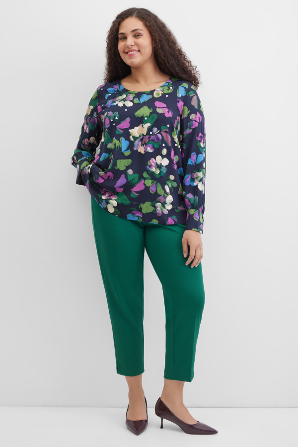 Блузка с цветочным принтом