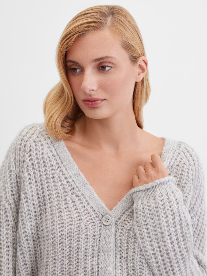 Кардиган крупной вязки