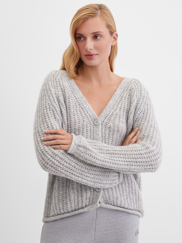 Кардиган крупной вязки