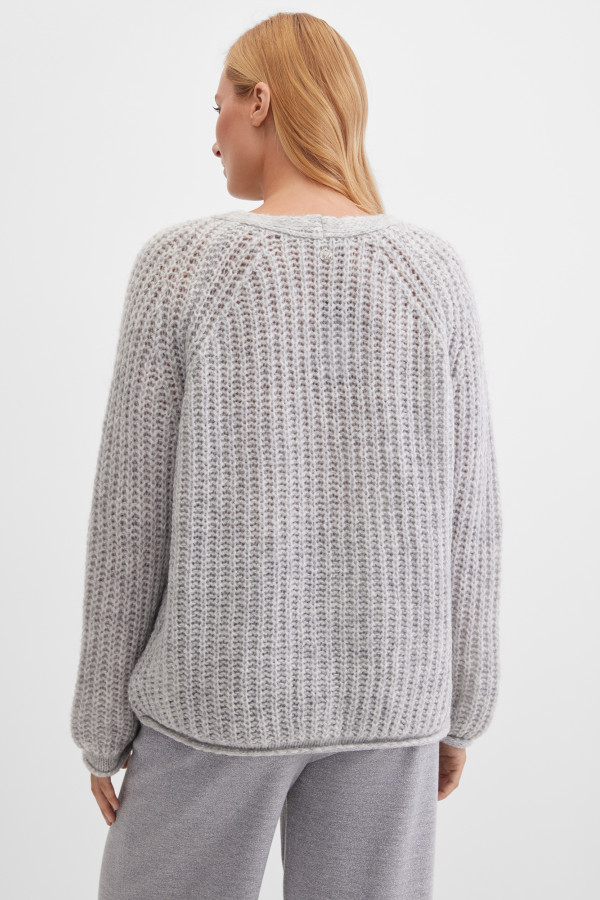 Кардиган крупной вязки