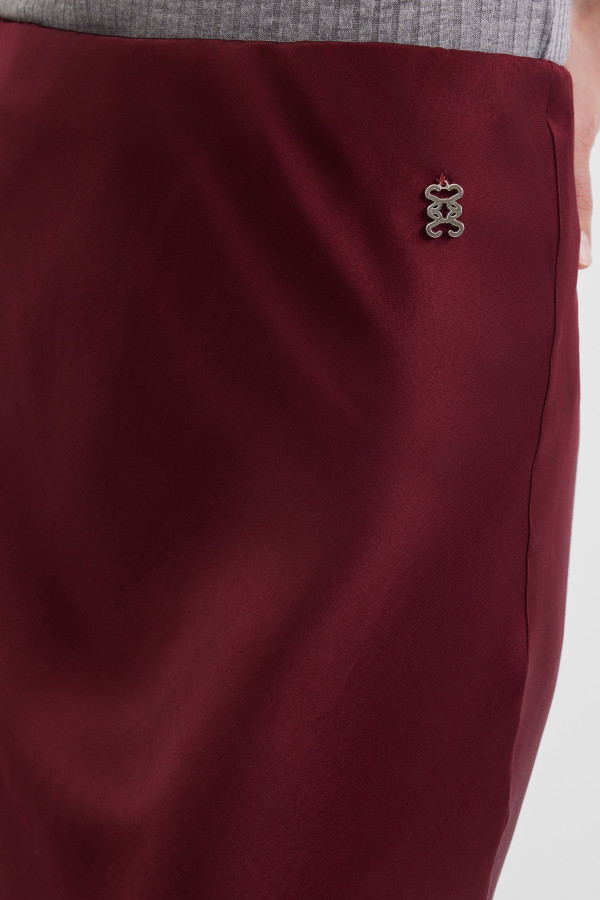 Юбка макси атласная