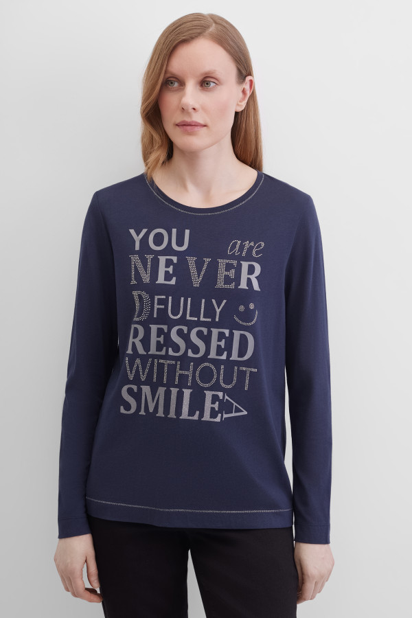 Лонгслив с надписью