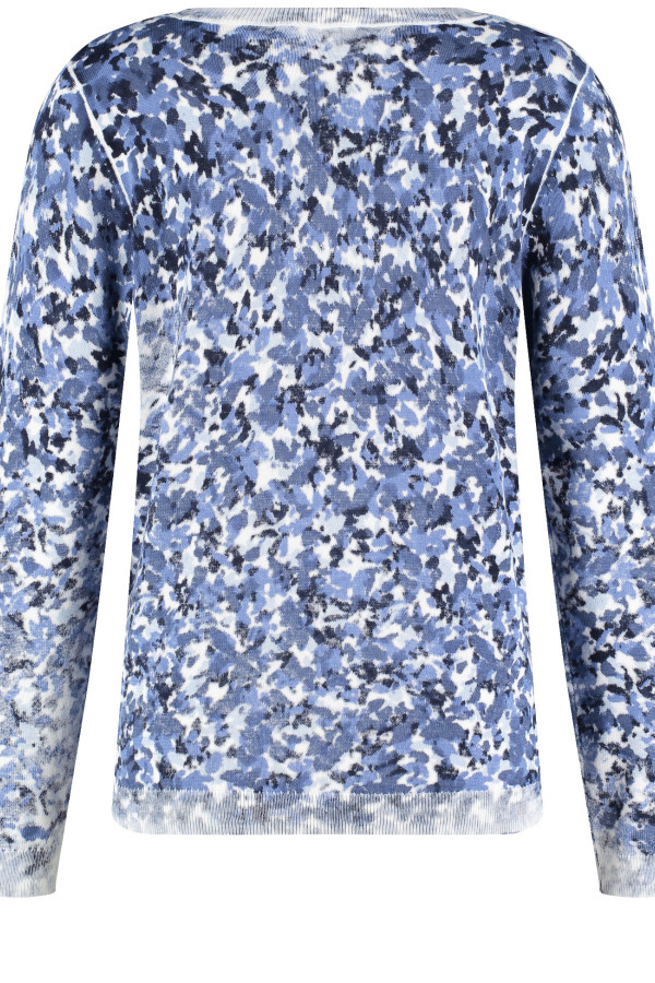 Джемпер с цветочным принтом