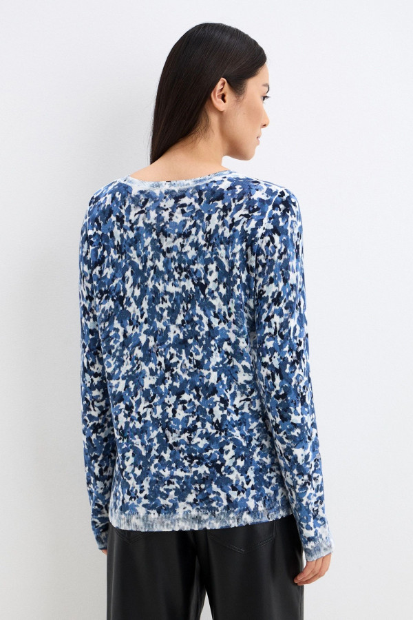 Джемпер с цветочным принтом