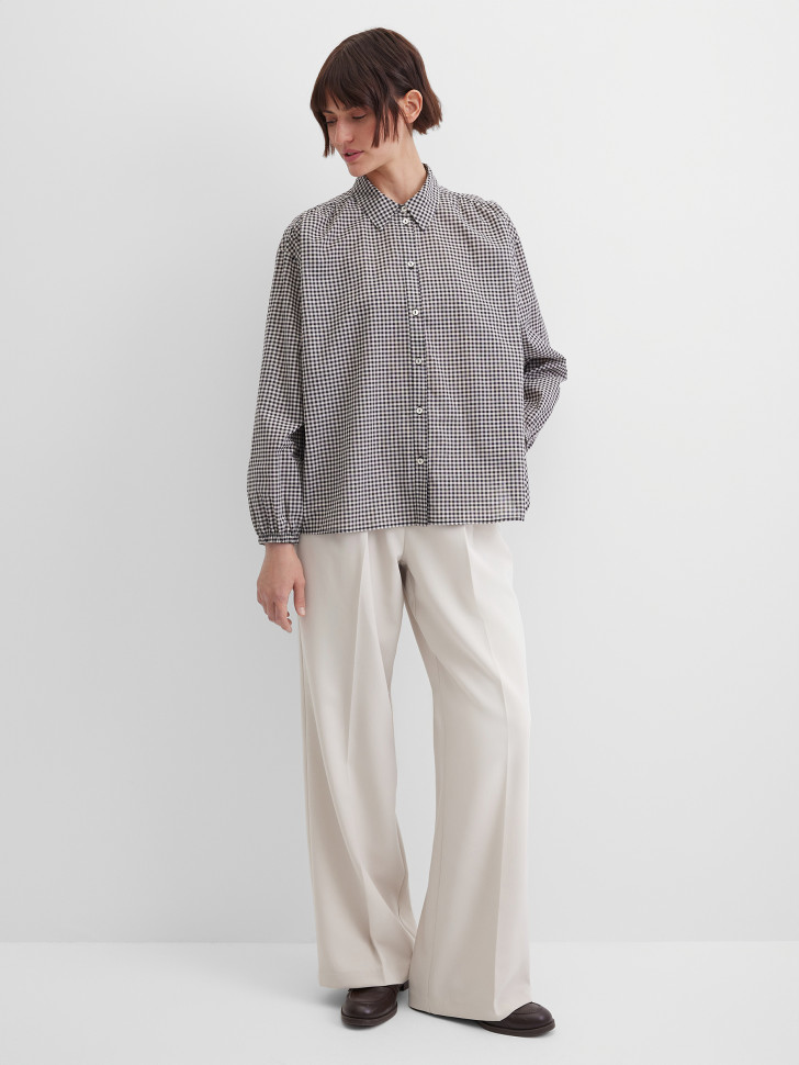 Блузка в клетку