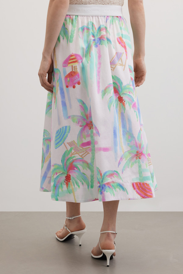 Юбка с цветочным принтом