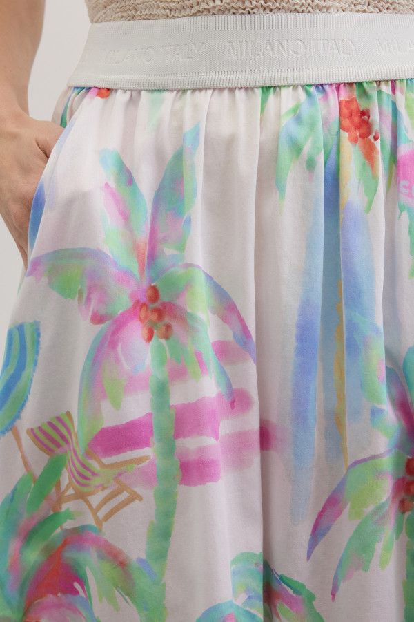 Юбка с цветочным принтом