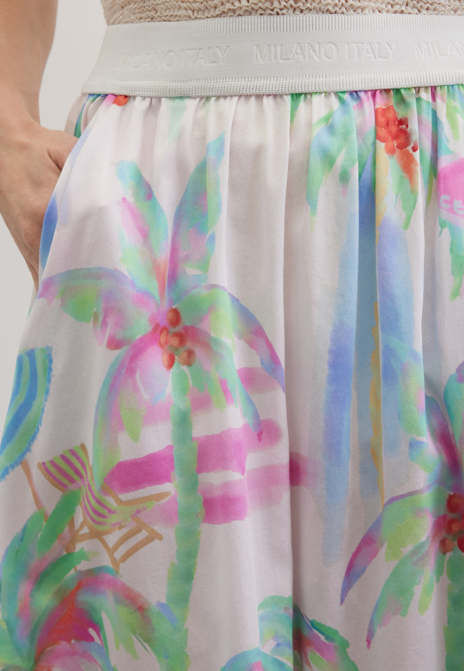 Юбка с цветочным принтом