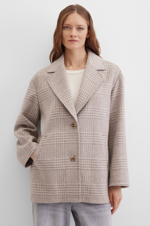 Полупальто однобортное