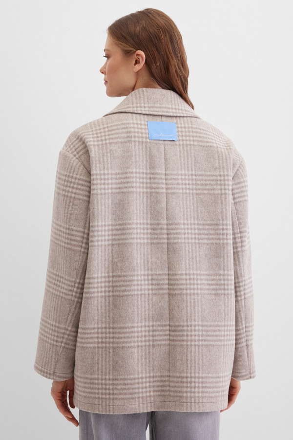 Полупальто однобортное