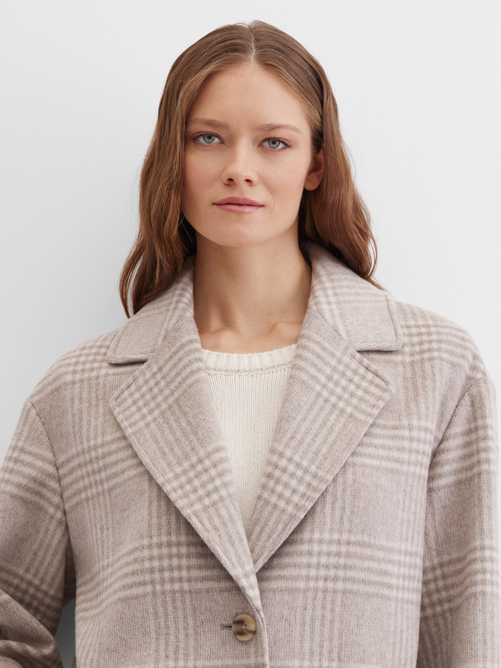 Полупальто однобортное