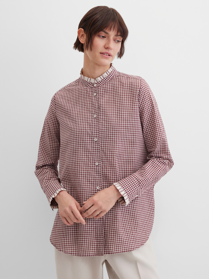 Блузка в клетку