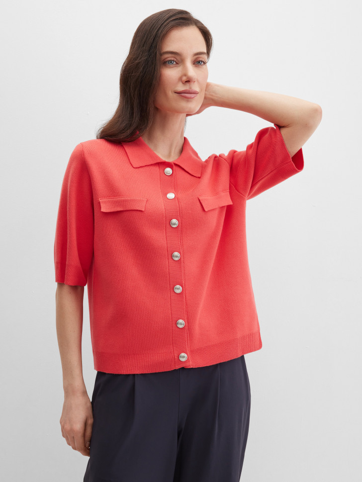 Кардиган с коротким рукавом