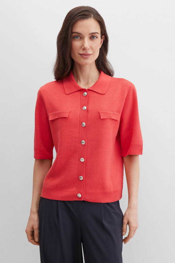 Кардиган с коротким рукавом