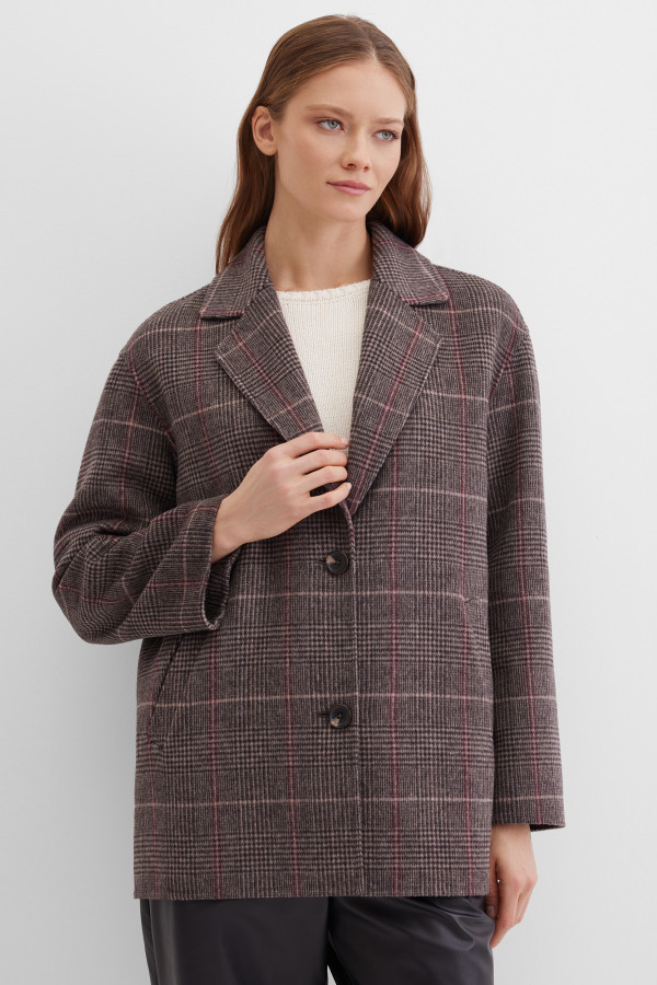 Полупальто однобортное