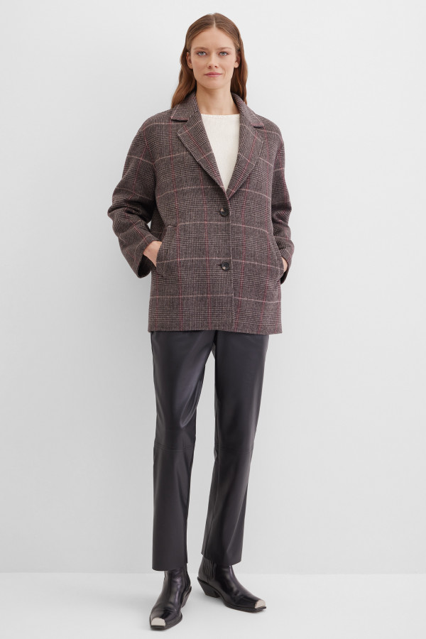 Полупальто однобортное