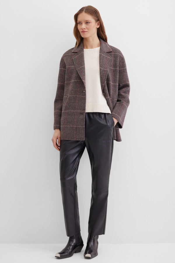 Полупальто однобортное